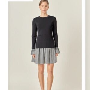 English Factory Mini Dress, Sz S